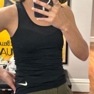 Nike dri-fit tank, black, size S, mesh details